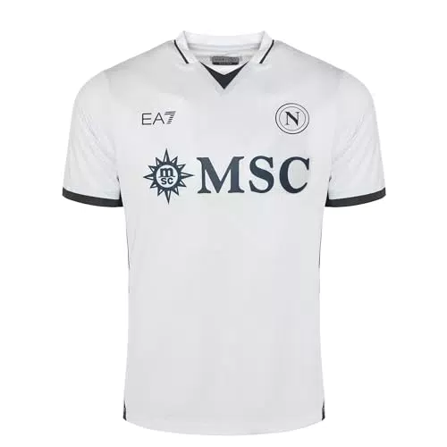 SSC Napoli Maglia Replica Away EA7 T-Shirt per tifosi e appassionati