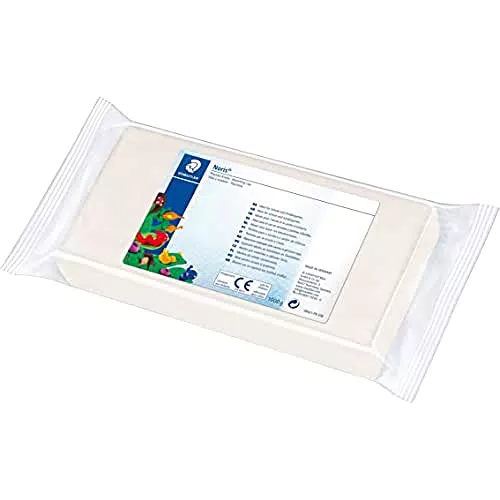 STAEDTLER- Plastilina modellabile, Colore Bianco, 8421-0