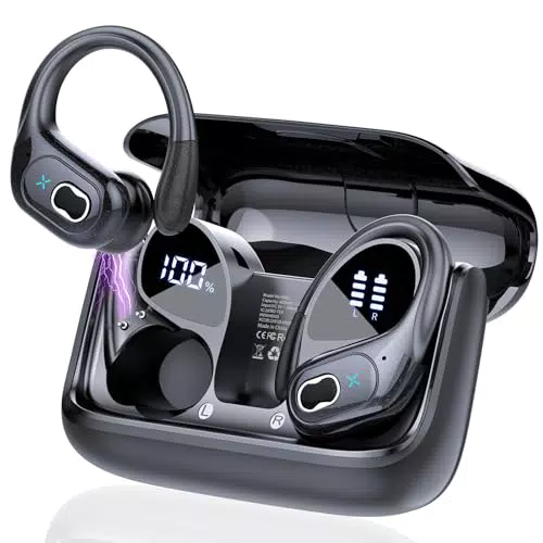STECEi Cuffie Bluetooth Sport, 75 Ore Auricolari Bluetooth 5.4 HiFi Stereo