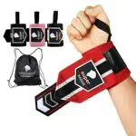 super NADIAKPolsiere Palestra-Polsini Palestra regolabili-Supporto per polsi sollevamento pesi-Polsini Fitness allenamento accessori-Fasce Polsi Palestra-WristWraps-Accessori Bodybuilding