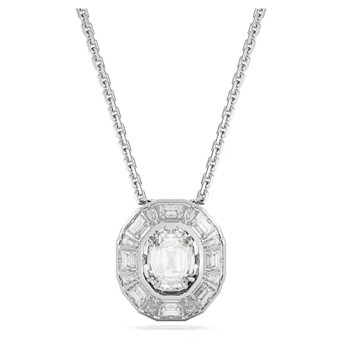Swarovski Mesmera Collana Pendente, con Zirconia Swarovski a Taglio Ottagonale