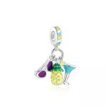 Symretie Ciondolo Charms argento 925 per braccialetti Charm europeo e collana Charms perline Gioielli Regali per le donne ragazze..