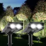 T-SUN Faretti LED Solari Esterno 6000K Lampada da Giardino Solare