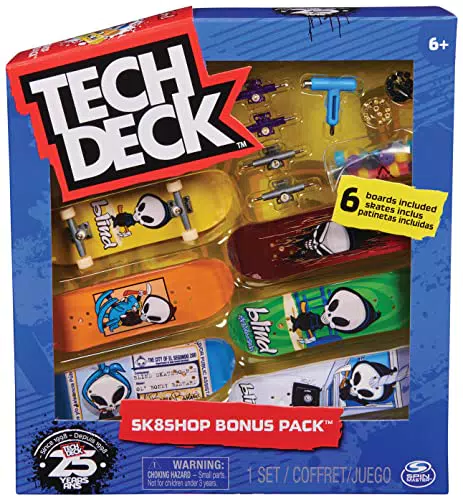 Tech Deck, Confezione Premium da 6 Mini Skate, Assortiti E Originali