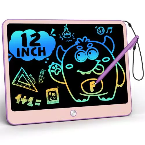 TEKFUN Tavoletta Grafica Bambini 12 Pollici LCD Lavagna Cancellabile