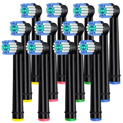 Testine di ricambio per Oral B, confezione da 12 testine morbide per spazzolino elettrico