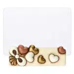 THUN, Portafoto con Cuori in Ceramica Decorata a Mano e Vetro