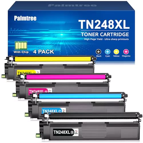 TN248 TN248XL Toner Compatibili per Brother TN248 TN-248CMYK Brother MFC-L3760CDW DCP-L3560CDW MFC-L3740CDWE HL-L3240CDW HL-L3220CWE DCP-L3520CDWE MFC-L8390CDW MFC-L8340CDW TN-248XL 248 TN-248VA