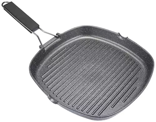 Tognana WI758BCAMNF Grill Quadra con Manico Pieghevole Mythos