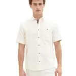 TOM TAILOR 1036213 Camicia, 10338 Soft Light Beige