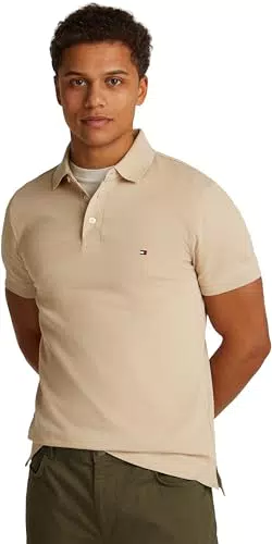 Tommy Hilfiger 1985 Slim Polo Uomo, Kaki