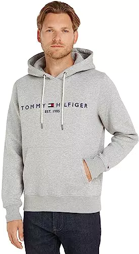Tommy Hilfiger Felpa Uomo Core Tommy Logo con Cappuccio