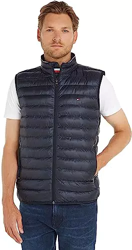 Tommy Hilfiger Gilet Imbottito Uomo Packable in Materiale Riciclato