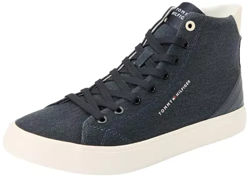 Tommy Hilfiger TH Hi Vulc Summer Cvs FM0FM05076 - Sneaker Vulcanizzate Uomo