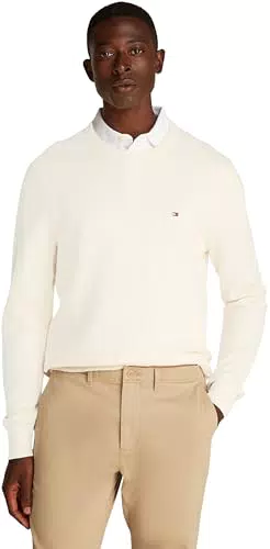 Tommy Hilfiger Uomo Pullover Essential Structure Crew Neck Regular Fit
