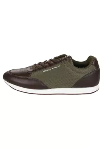 Tommy Hilfiger Uomo Sneakers da Runner Mix Profilo Basso