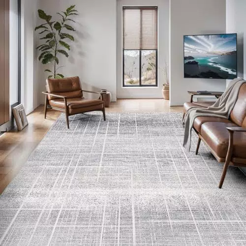 Vamcheer Tappeto Sala Moderno Geometrico- Astratto Design Moderni Tappeto Salotto