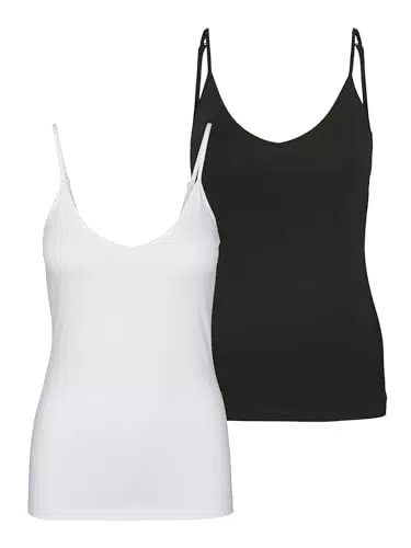 Vero Moda Maxi My Soft Tall Sleeveless V Neck T-shirt 2 Units