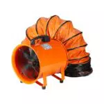 VEVOR Ventilatore di Scarico Motore 255W Estrattore d'Aria Condotto Industriale 254 mm Tubo di Scarico 5m Volume d'Aria 1720 CFM Ventilatore di Scarico per Estrarre Polvere Fumo Velocità 2830 giri/min