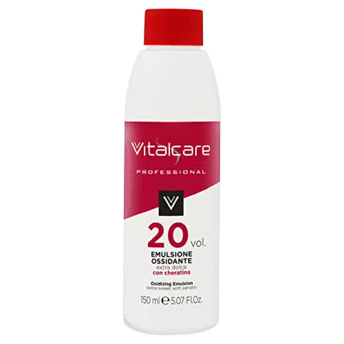 Vitalcare, Emulsione Ossidante 20 Volumi, Ossidante per Capelli Extra Dolce con Cheratina