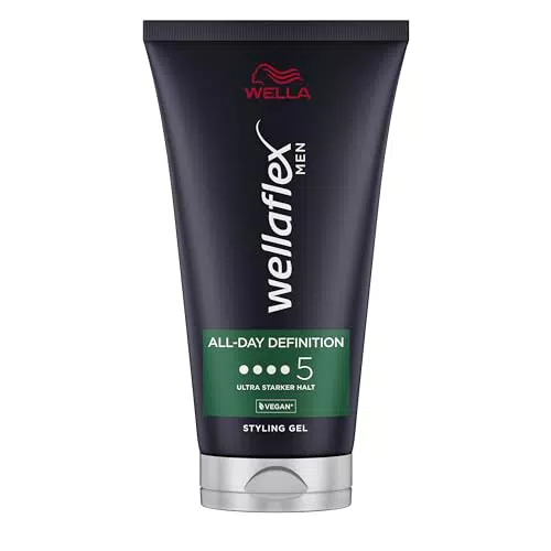 Wellaflex Men All-Day Definition Gel, Gel per capelli ultra forte