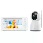 WOLFANG Baby Monitor Video e Audio, 5 pollici 720P Schermo