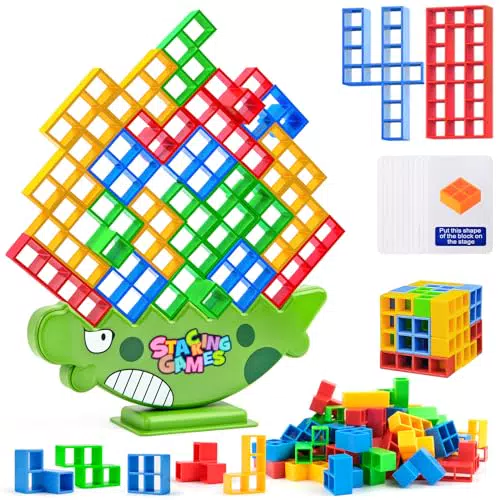 WuGU Tetra Tower, 48 Pezzi Tetris Giocattolo Impilabile
