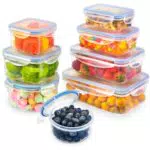 YASHE Contenitori Ermetici per Alimenti, 16 Pezzi, Contenitori di Plastica Contenitori Alimenti
