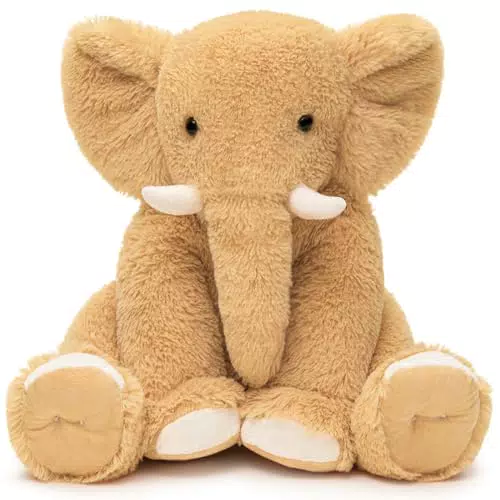 Yeqivo Elefante Imbottito Animale Peluche Regalo per la Fidanzata Bambino Elefante Imbottito per Natale San Valentino Compleanno Festa di Nozze Elephant