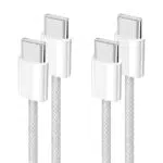 YISH Cavo USB C to USB C ：60W Cavo USB Tipo C PD 3A Ricarica Rapida Nylon Intrecciato Cavo Type C to Type C Filo Caricatore per iPhone 15 Samsung Galaxy S24 S23 Pixel 7 Sony LG iPad MacBook