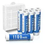 Batterie Ricaricabili AAA 1.2V 1100mAh Ni-MH con Astuccio - 8 Pezzi