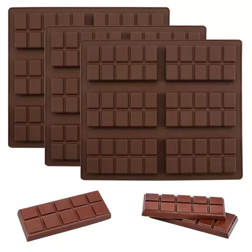 Silicone - Stampo Antiaderente per Cioccolato Senza BPA, Tavoletta in Silicone