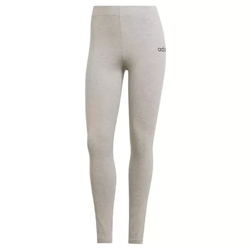 adidas Donna Essentials Linear Cotton Leggings, Black/White
