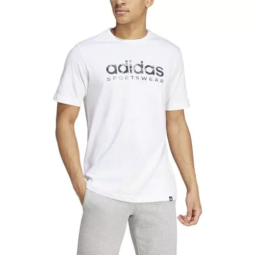 Adidas Camo Linear Graphic Tee Uomo