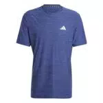 adidas Uomo Train Essentials Stretch Training Tee, Dark Blue/Black/White