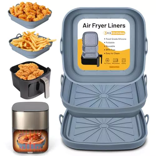 Alyvisun Teglie in Silicone per Friggitrice ad Aria - Accessori Air Fryer Riutilizzabili
