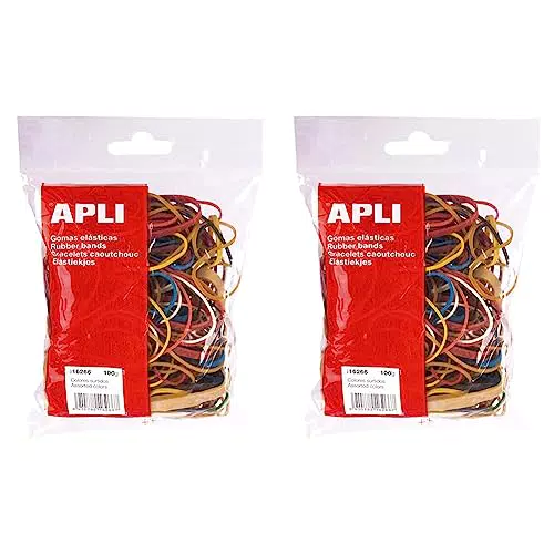 APLI Elastici Assortiti in Bustina - Confezione da 2 Unitù