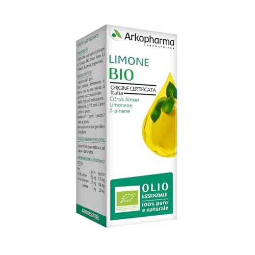 Arkopharma Olio Essenziale di Limone Bio – Antiossidante Certificato OEBBD