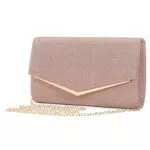Baigio Pochette da Donna Glitterata con Strass per Feste e Matrimoni