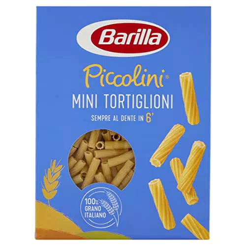 Barilla Mini Tortiglioni Piccolini - Pasta Corta di Semola di Grano Duro 100% Italiano