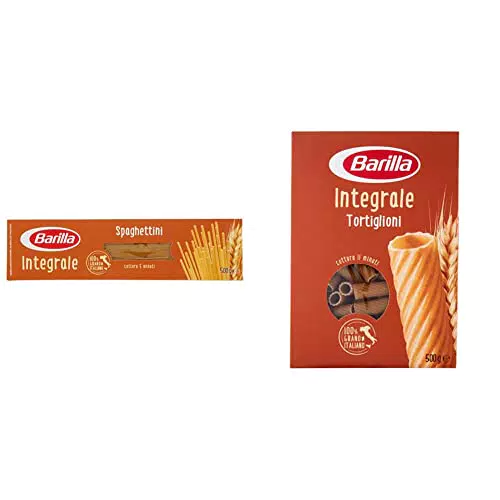 Barilla Pasta Spaghettini Integrali, Pasta Lunga di Semola Integrale di Grano Duro