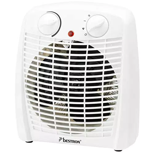 Bestron Termoventilatore con 2 livelli di potenza, incl. protezione antiribaltamento e protezione da surriscaldamento