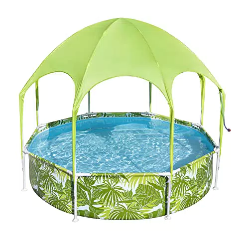 Bestway Piscina Fuori Terra Splash-In-Shade con parasole UV Careful 244x51 cm