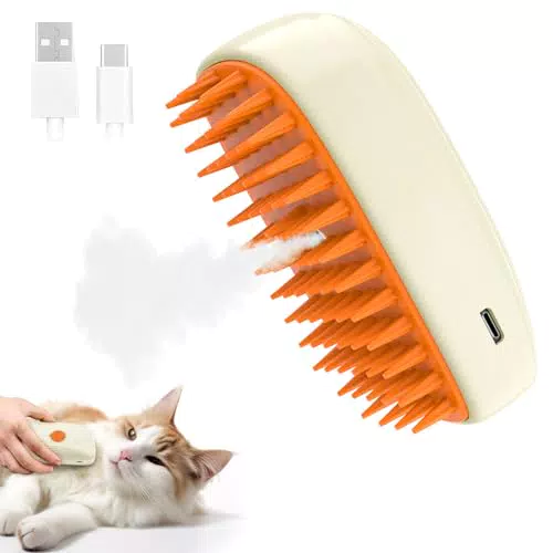 BIRDTOBR Spazzola A Vapore Per Cani e Gatti - Spazzola Autopulente 3 in 1