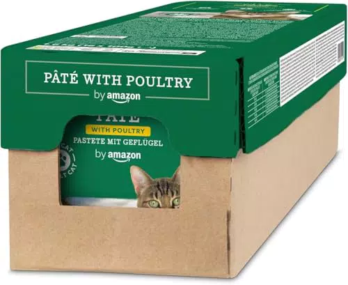 Amazon Pâté per gatti con pollame - Confezione da 16 unità