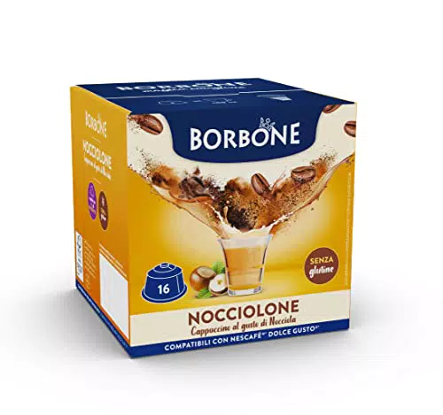 Caffè Borbone Nocciolone - Capsule per Cappuccino al Gusto di Nocciola