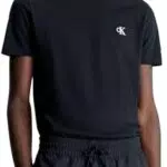 Calvin Klein Ck Essential Slim Tee Top in Maglia a Maniche Corte