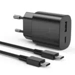 Caricabatterie Samsung 25W Rapido USB-C Doppia Porta per Galaxy S22/S21/S20/S9
