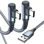 Samsung Cavo USB C 90 gradi ricarica rapida per Galaxy S21 Plus, Note 10/9/8