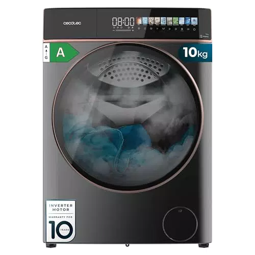 Cecotec Lavatrice Frontale Bolero DressCode 10900, Inverter, Autodose, 11 Programmi